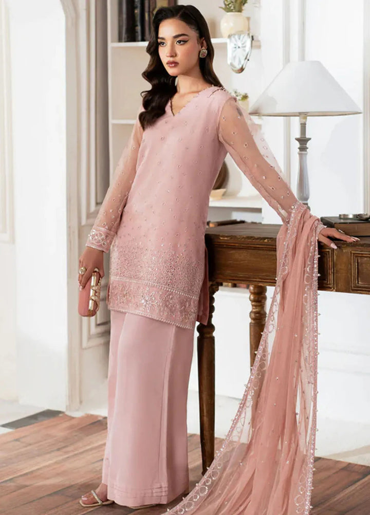 Mishri By Azzal Embroidered Organza Suit Unstitched 4 Piece AZZ24M M4 Parisa - Formal Collection