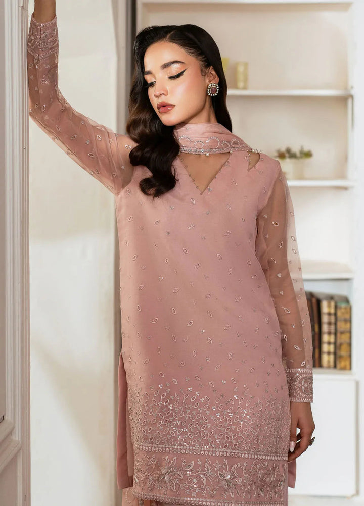 Mishri By Azzal Embroidered Organza Suit Unstitched 4 Piece AZZ24M M4 Parisa - Formal Collection