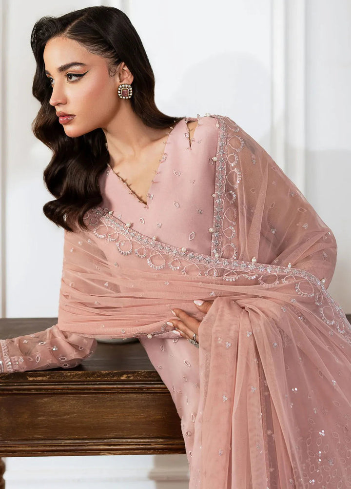 Mishri By Azzal Embroidered Organza Suit Unstitched 4 Piece AZZ24M M4 Parisa - Formal Collection