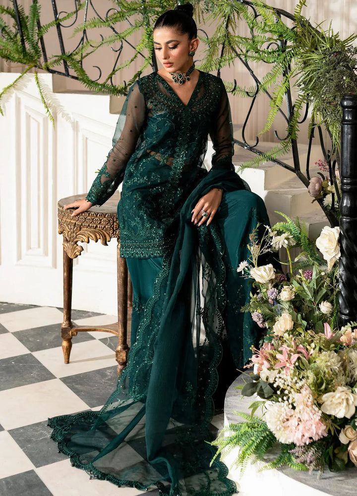 Mishri By Azzal Embroidered Organza Suit Unstitched 4 Piece AZZ24M M5 Ghazal - Formal Collection