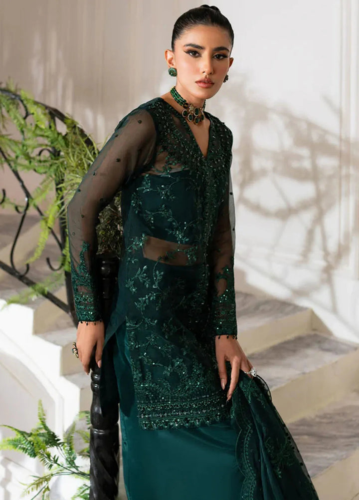 Mishri By Azzal Embroidered Organza Suit Unstitched 4 Piece AZZ24M M5 Ghazal - Formal Collection