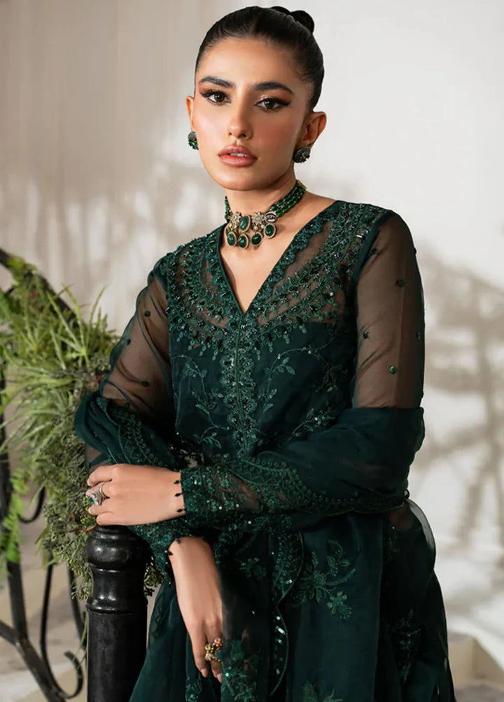 Mishri By Azzal Embroidered Organza Suit Unstitched 4 Piece AZZ24M M5 Ghazal - Formal Collection