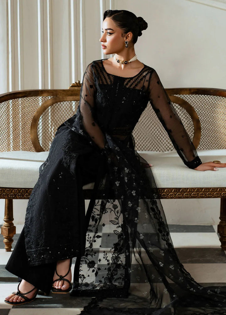 Mishri By Azzal Embroidered Organza Suit Unstitched 4 Piece AZZ24M M6 Roohi - Formal Collection