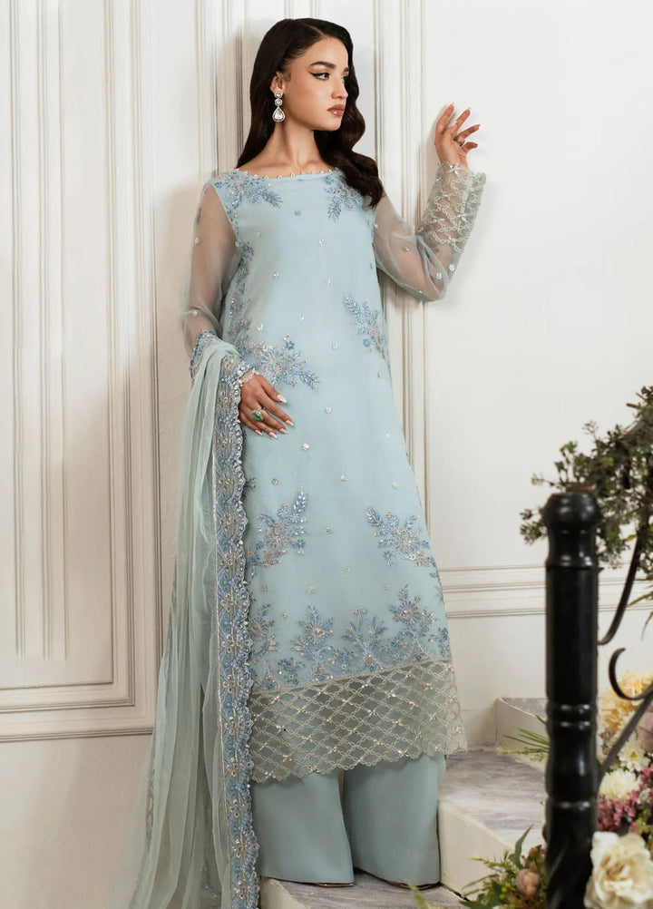 Mishri By Azzal Embroidered Organza Suit Unstitched 4 Piece AZZ24M M7 Diyar - Formal Collection