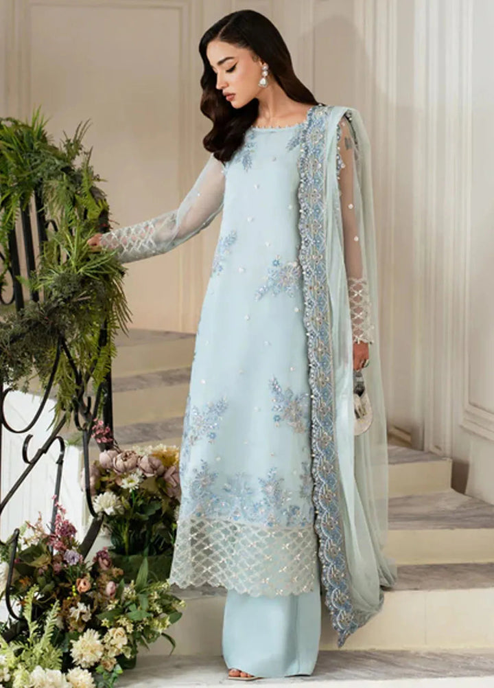 Mishri By Azzal Embroidered Organza Suit Unstitched 4 Piece AZZ24M M7 Diyar - Formal Collection