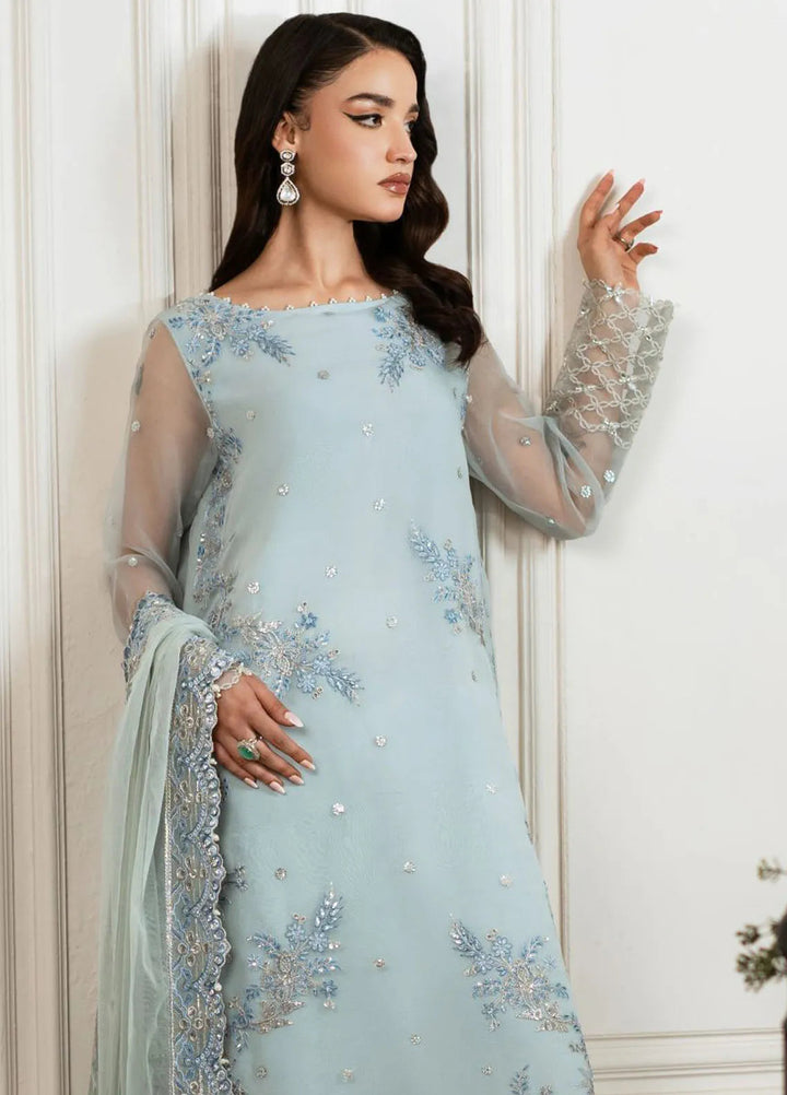 Mishri By Azzal Embroidered Organza Suit Unstitched 4 Piece AZZ24M M7 Diyar - Formal Collection