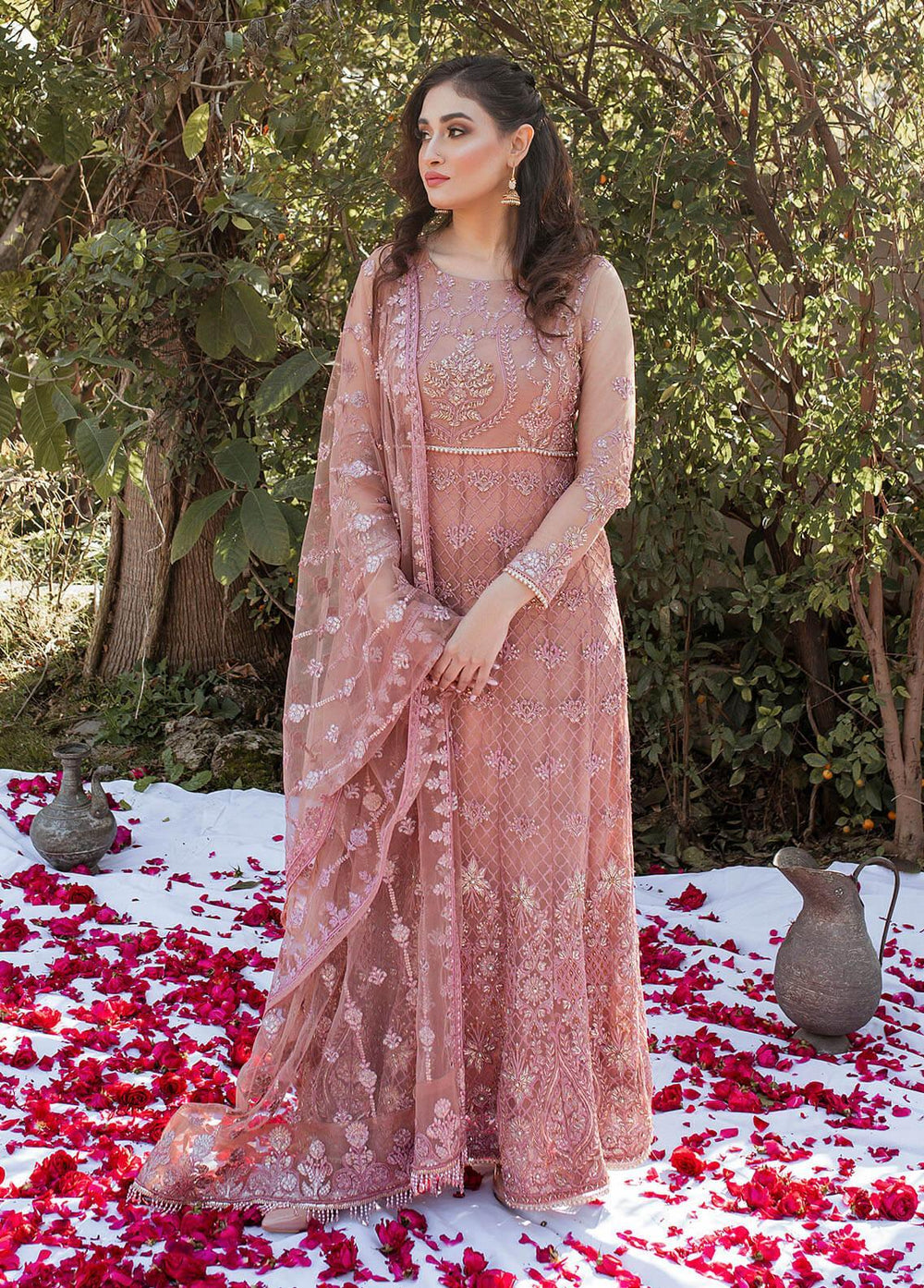 Misl-e-Barq By Malika Shahnaz Embroidered  Suits Unstitched 3 Piece MLS23MB 03 - Premium Collection