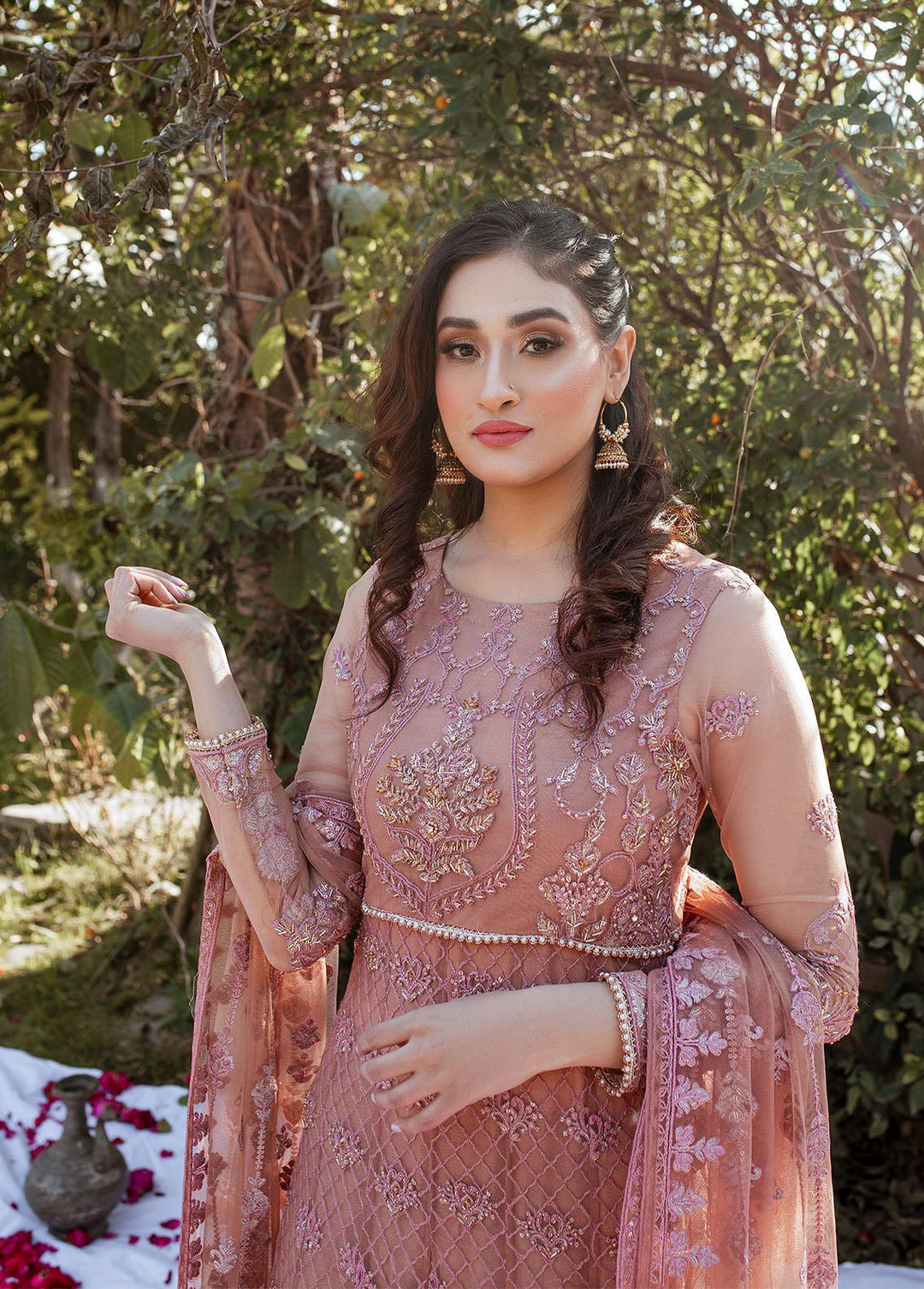 Misl-e-Barq By Malika Shahnaz Embroidered  Suits Unstitched 3 Piece MLS23MB 03 - Premium Collection