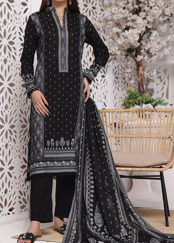 Misri By VS Textiles Printed Lawn Suits Unstitched 3 Piece VS23BS D-102 - Black Collection
