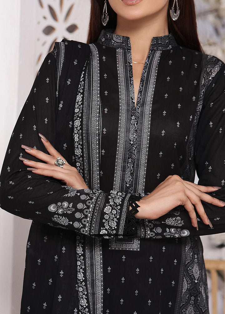 Misri By VS Textiles Printed Lawn Suits Unstitched 3 Piece VS23BS D-102 - Black Collection