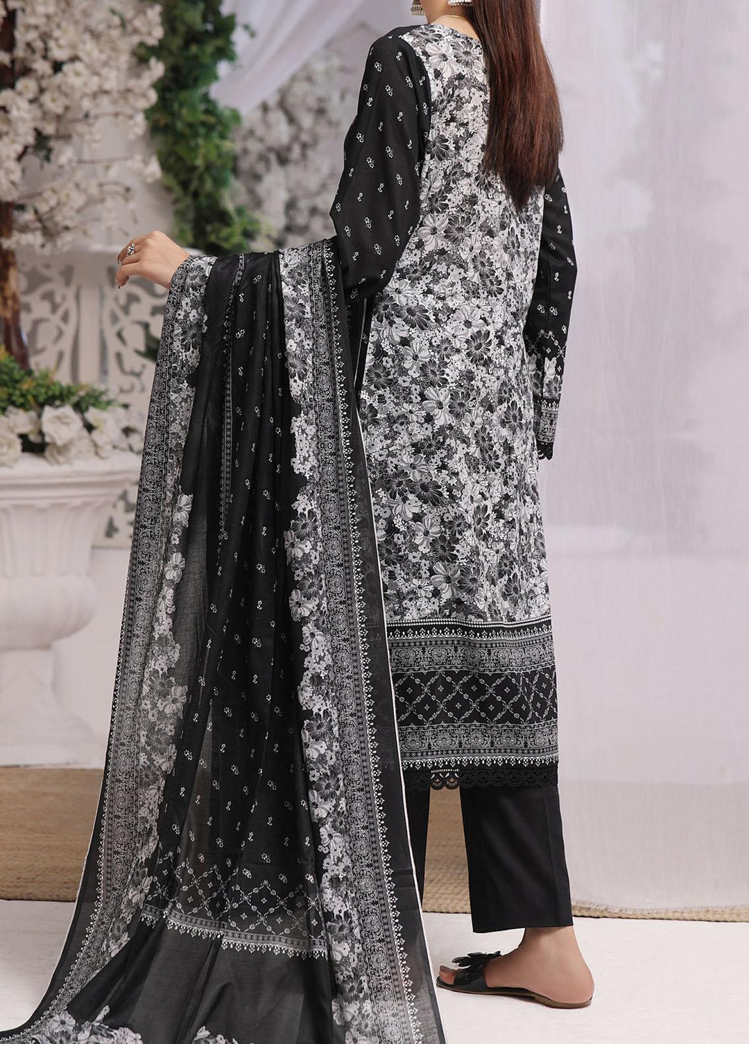 Misri By VS Textiles Printed Lawn Suits Unstitched 3 Piece VS23BS D-103 - Black Collection