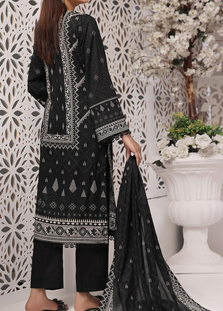 Misri By VS Textiles Printed Lawn Suits Unstitched 3 Piece VS23BS D-96 - Black Collection