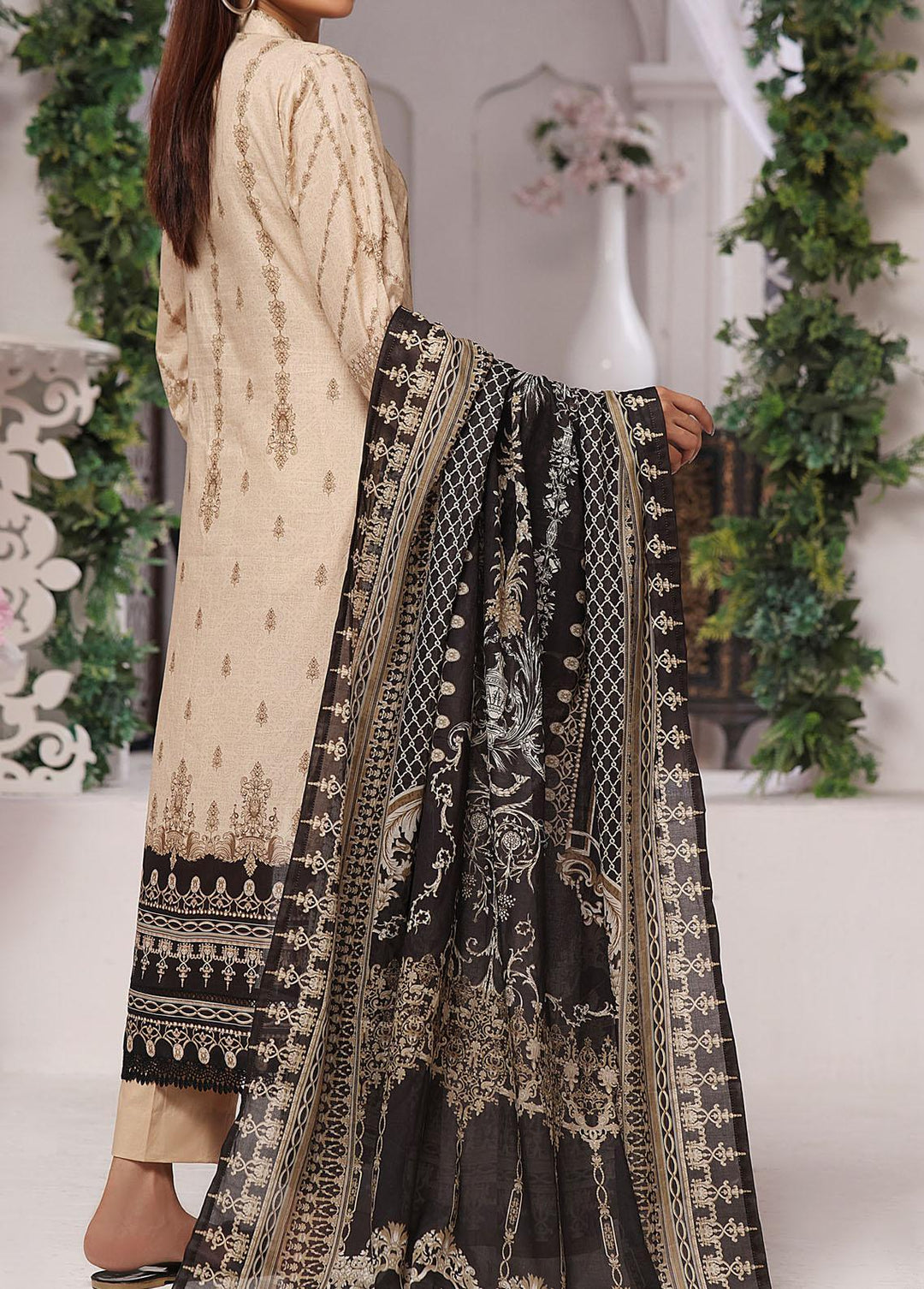 Misri By VS Textiles Printed Lawn Suits Unstitched 3 Piece VS23BS D-97 - Black Collection