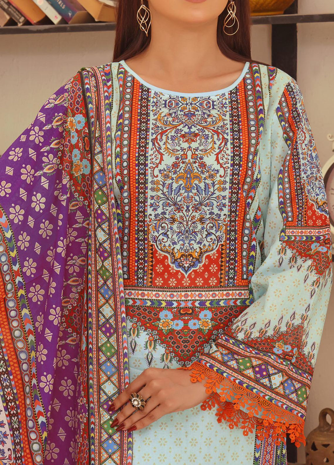 Misri By VS Textiles Printed Lawn Suits Unstitched 3 Piece VS23M 13 - Summer Collection