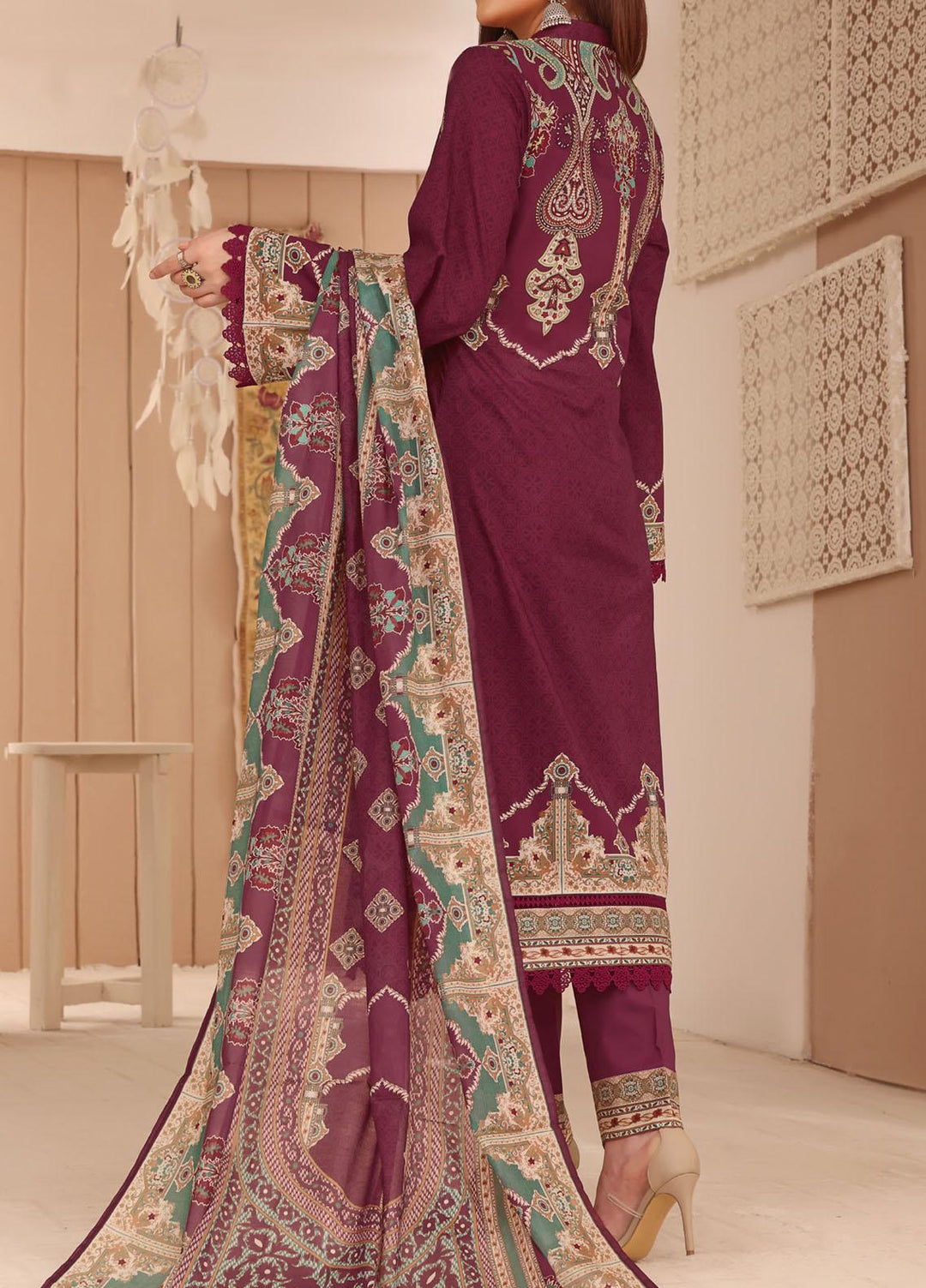 Misri By VS Textiles Printed Lawn Suits Unstitched 3 Piece VS23M 14 - Summer Collection