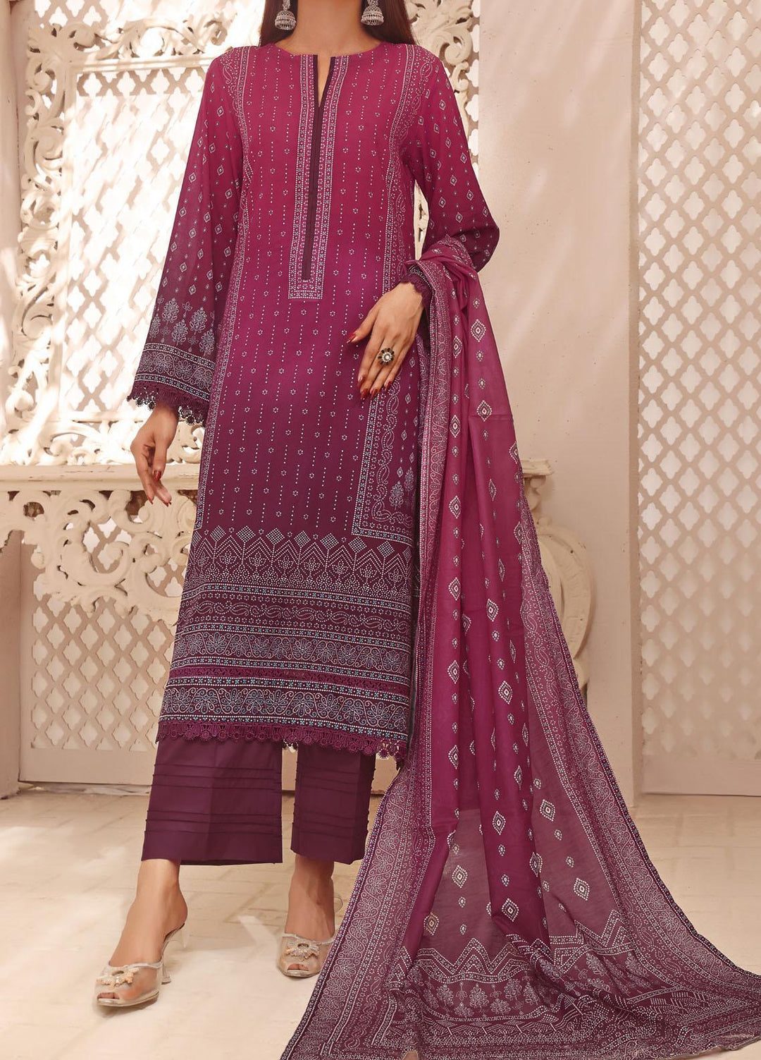 Misri By VS Textiles Printed Lawn Suits Unstitched 3 Piece VS23M 17 - Summer Collection
