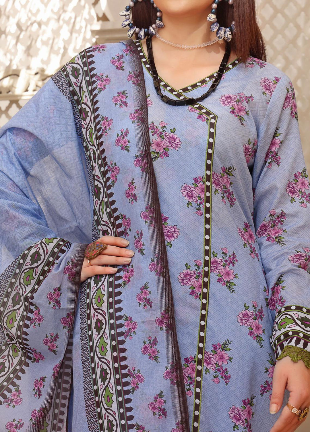 Misri By VS Textiles Printed Lawn Suits Unstitched 3 Piece VS23M 20 - Summer Collection