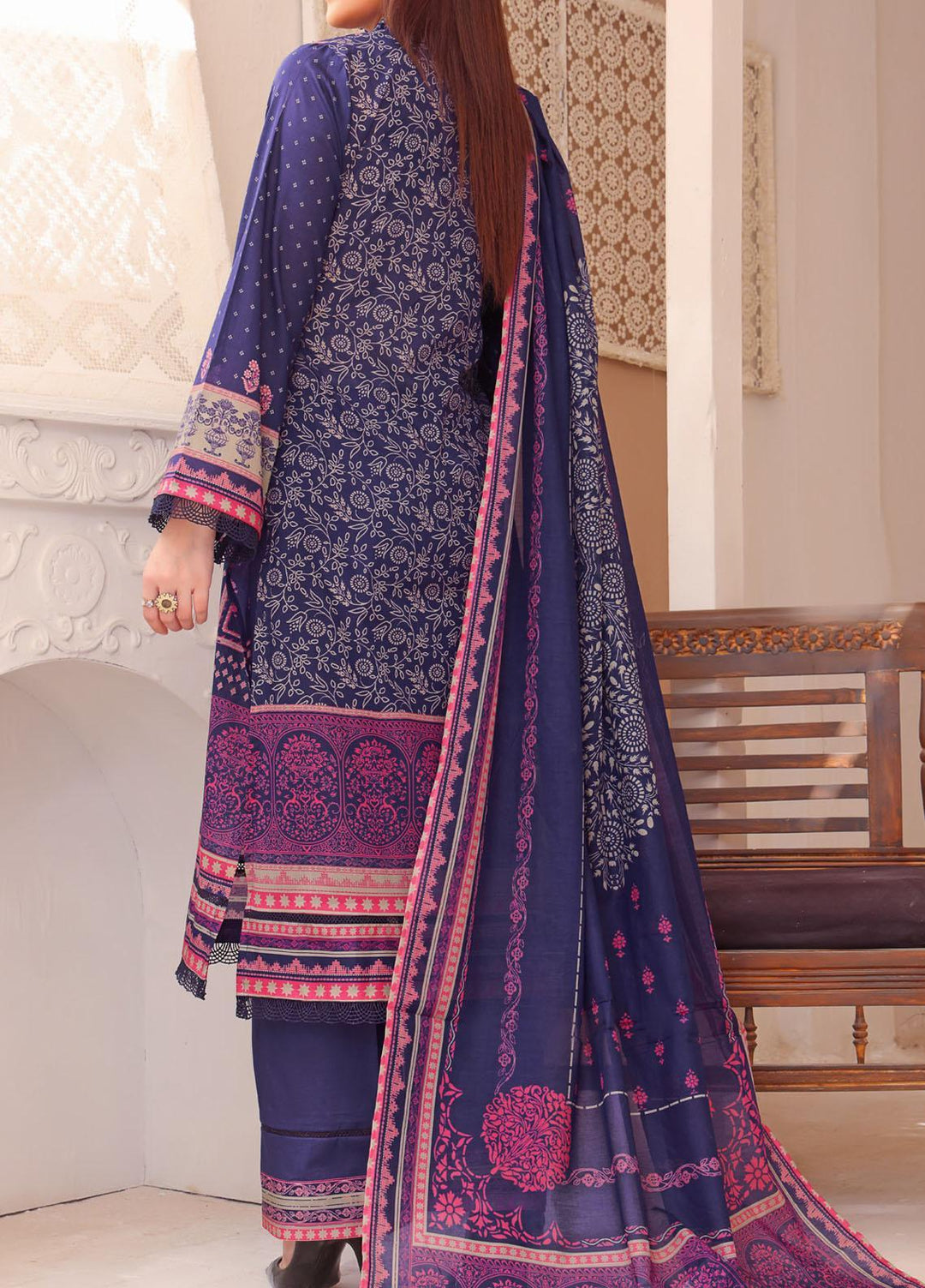 Misri By VS Textiles Printed Lawn Suits Unstitched 3 Piece VS23M 8 - Summer Collection