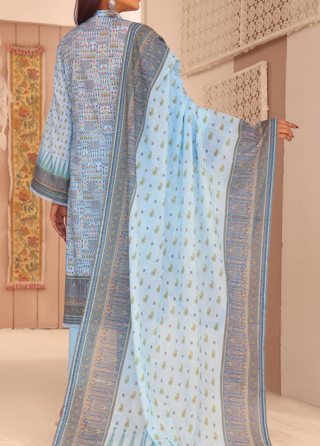 Misri By VS Textiles Printed Lawn Suits Unstitched 3 Piece VS23M 9 - Summer Collection