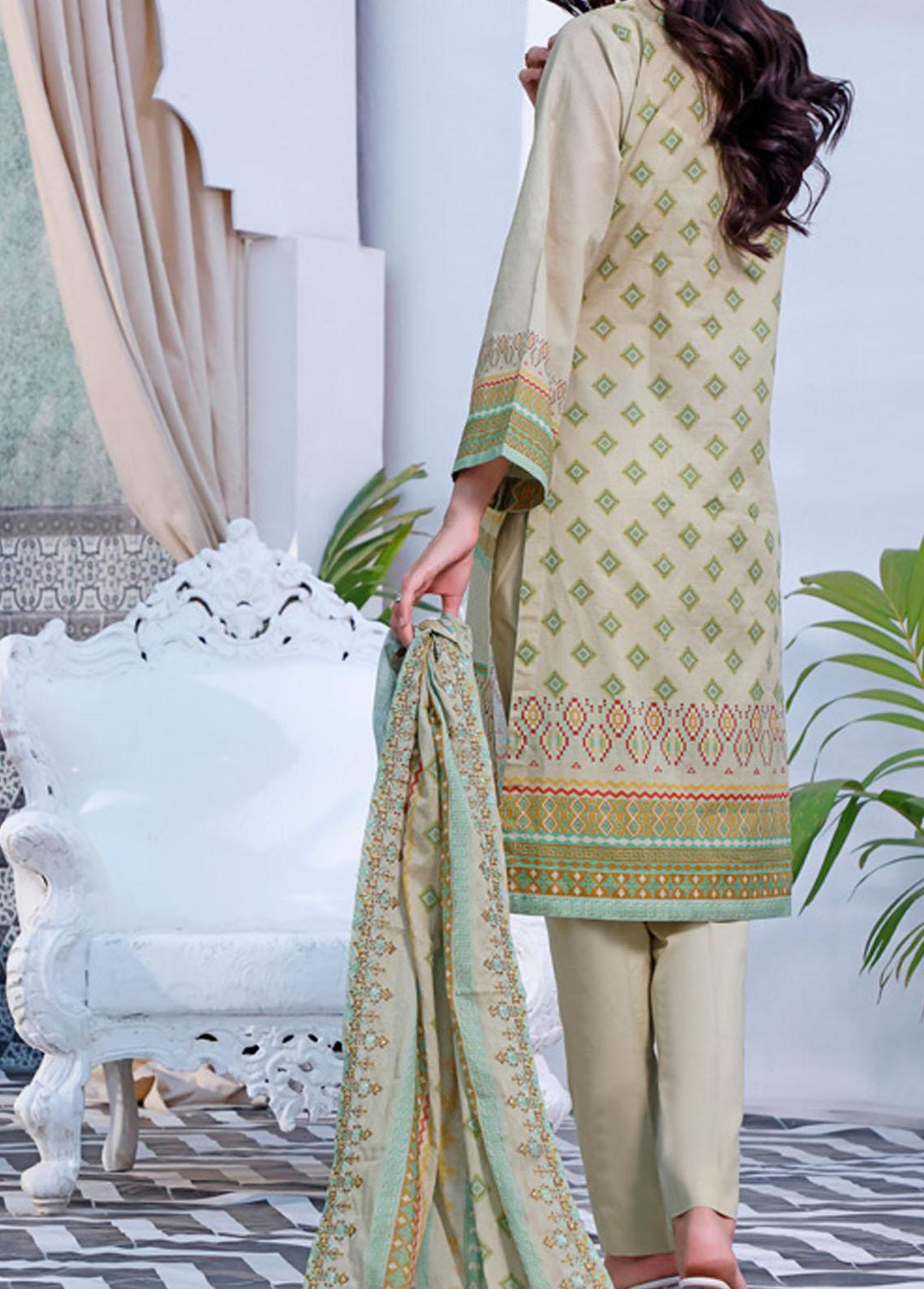 Misri By VS Textiles Embroidered Lawn Suits Unstitched 3 Piece VS22-M2 72 - Summer Collection