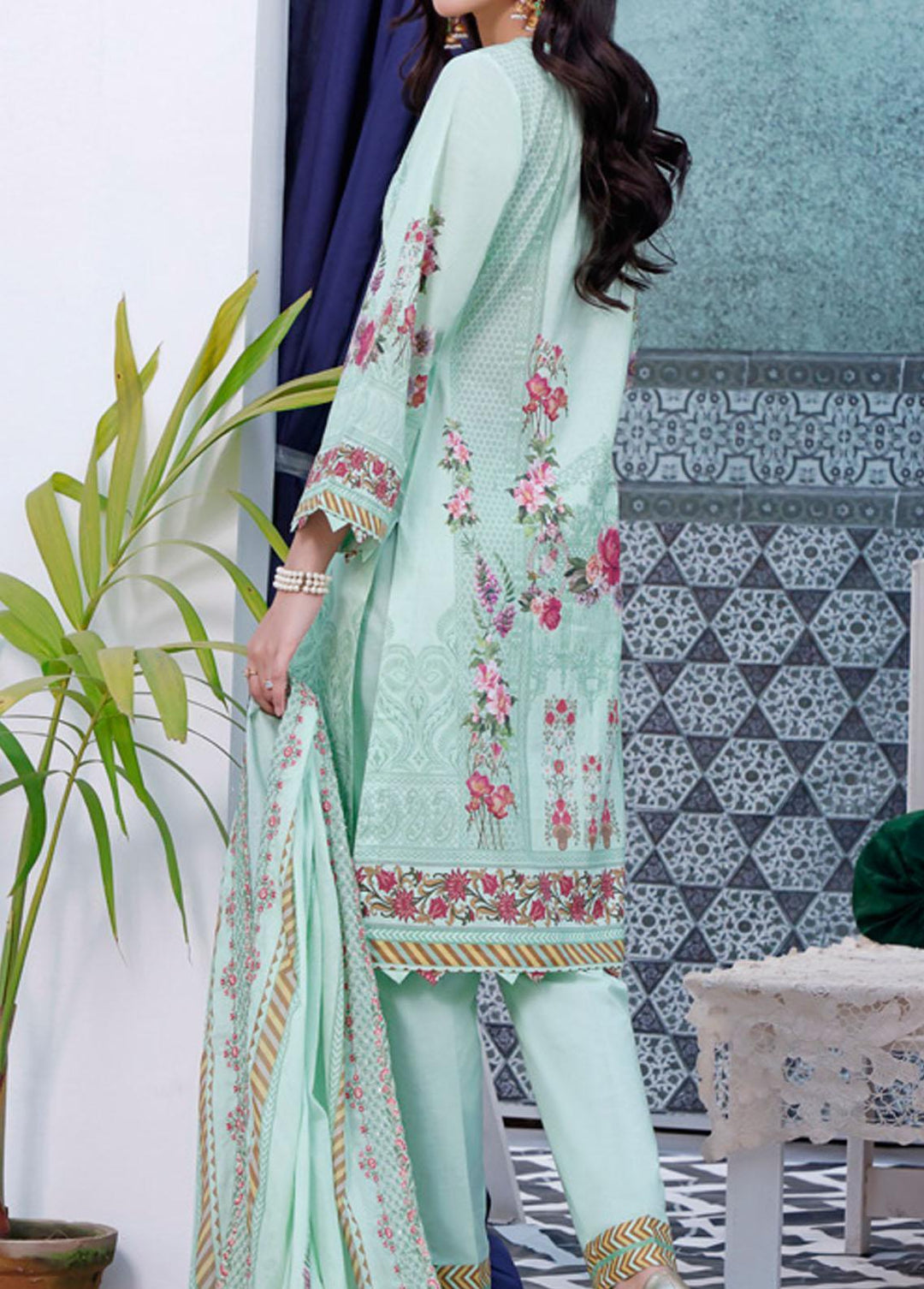 Misri By VS Textiles Embroidered Lawn Suits Unstitched 3 Piece VS22-M2 89 - Summer Collection