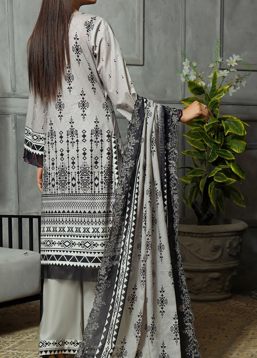 Misri By VS Textiles Embroidered Lawn Suits Unstitched 3 Piece VS23ME D-184 - Summer Collection