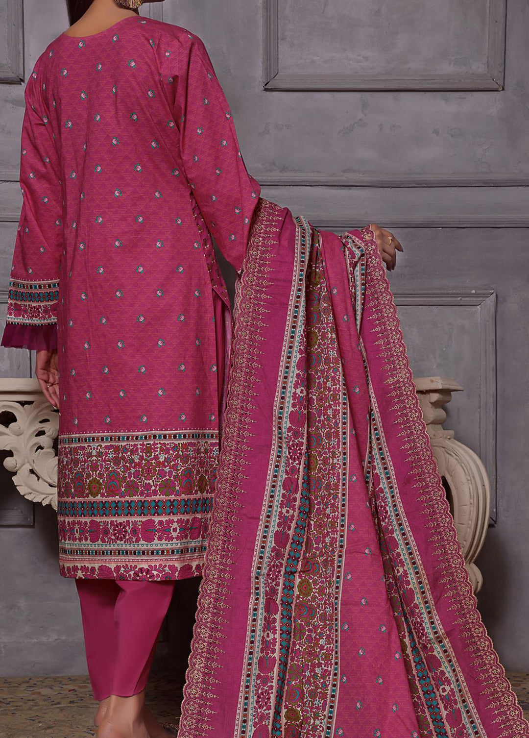 Misri By VS Textiles Embroidered Lawn Suits Unstitched 3 Piece VS23ME D-187 - Summer Collection