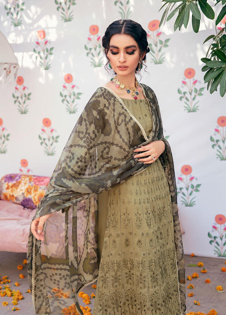 Mizaj By Iznik Embroidered Lawn Suits Unstitched 3 Piece IZ22M ML-04 Naqsh - Festive Collection