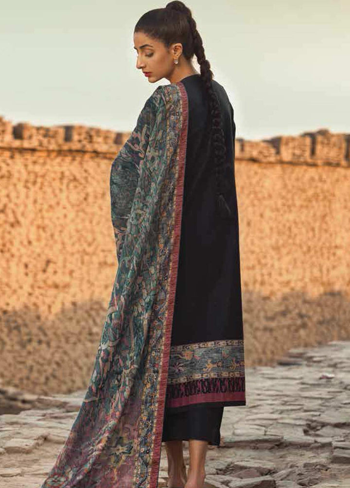 Mizaj By Tena Durrani Embroidered Dobby Suits Unstitched 3 Piece TD21M 12 Shale - Summer Collection