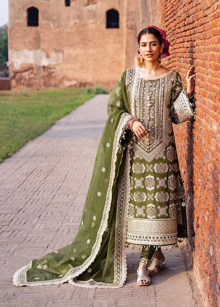 Baad-e-Nau Bahaar By MNR Embroidered Lawn Suits Unstitched 3 Piece MNR23BN Champa - Eid Collection