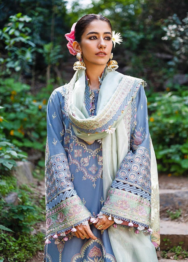 Baad-e-Nau Bahaar By MNR Embroidered Lawn Suits Unstitched 3 Piece MNR23BN Khushboo - Eid Collection