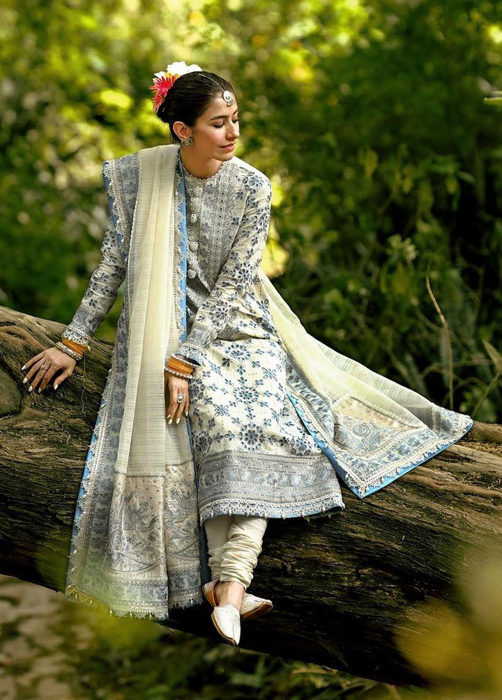 Baad-e-Nau Bahaar By MNR Embroidered Lawn Suits Unstitched 3 Piece MNR23BN Motia - Eid Collection