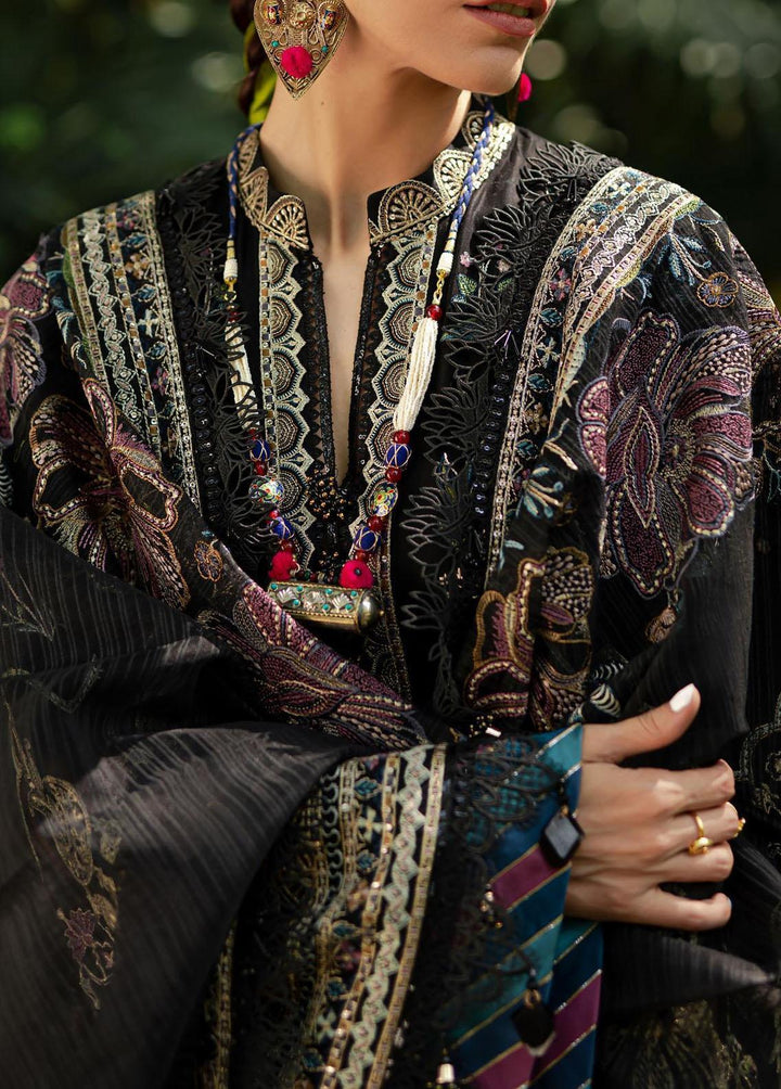Baad-e-Nau Bahaar By MNR Embroidered Lawn Suits Unstitched 3 Piece MNR23BN Raat Ki Rani - Eid Collection