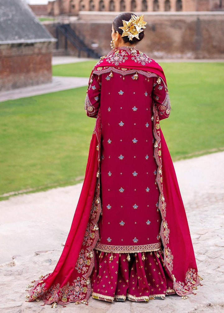 Baad-e-Nau Bahaar By MNR Embroidered Lawn Suits Unstitched 3 Piece MNR23BN Zafraan - Eid Collection