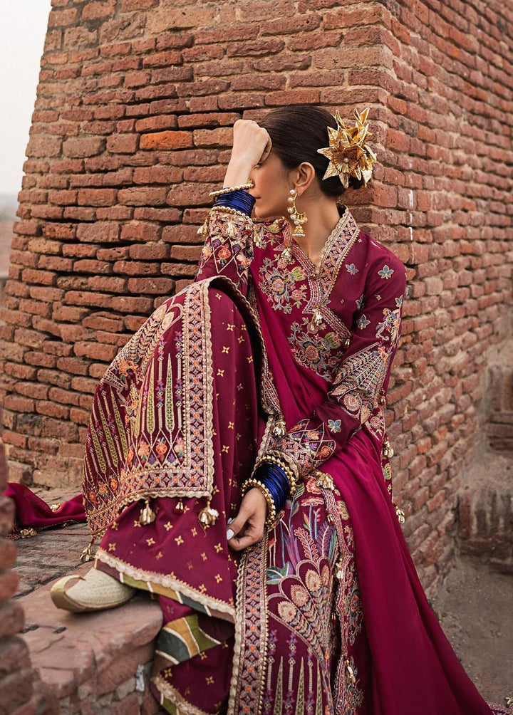 Baad-e-Nau Bahaar By MNR Embroidered Lawn Suits Unstitched 3 Piece MNR23BN Zafraan - Eid Collection