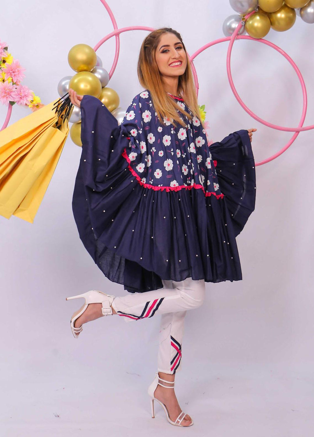 Modest Cotton Fancy Girls 2 Piece -  MD21K 2825 Night Sky