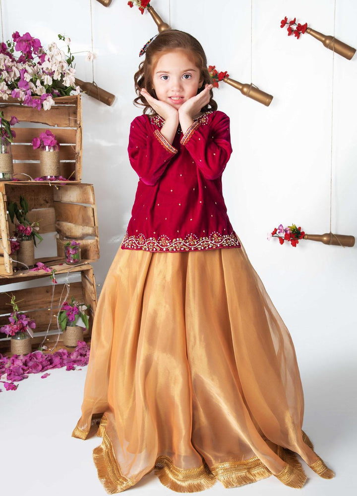 Modest  Fancy Girls 3 Piece Suit -  MD21F 4005 Pink