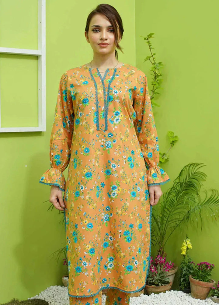 Modest Pret Casual Lawn 2 Piece Suit for Girls Sinapis