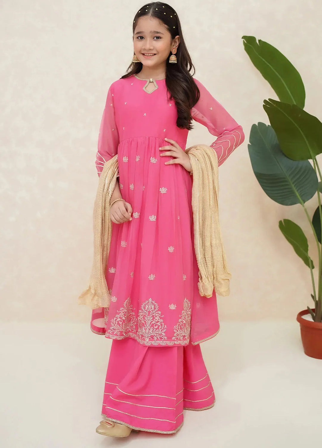 Modest Pret Chiffon 3 Piece Suit Gulzar