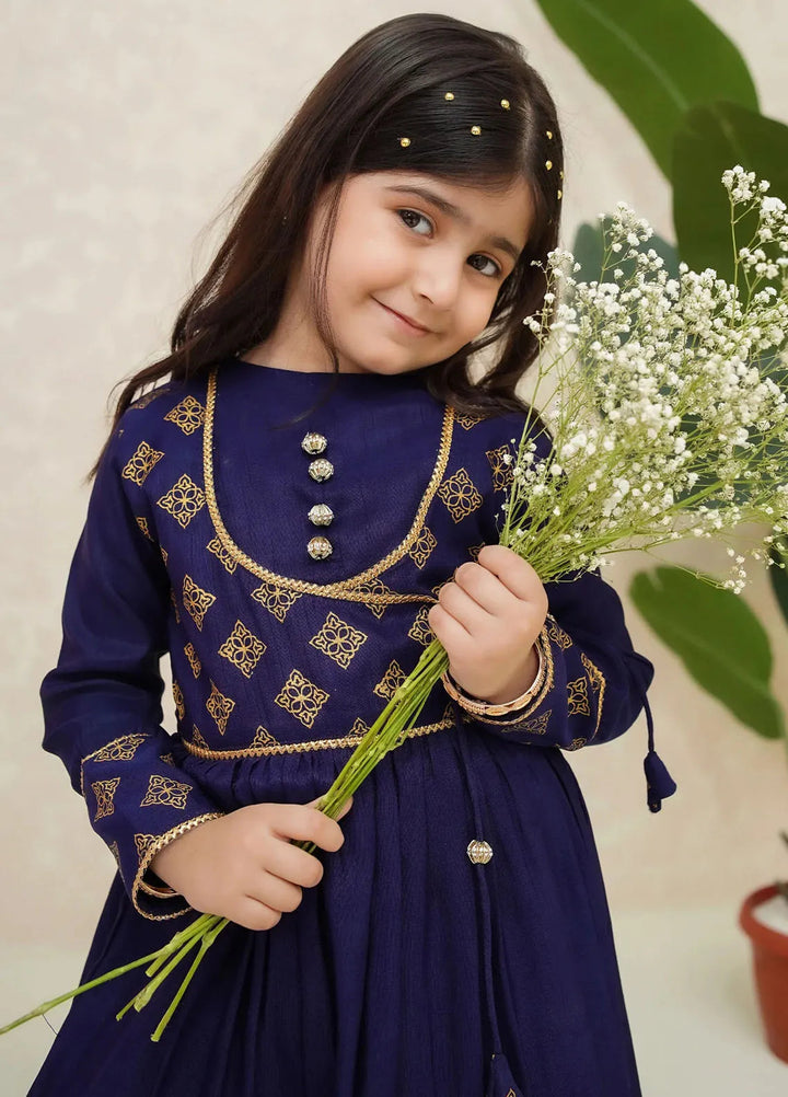 Modest Pret Chiffon 3 Piece Suit Zehra Navy Blue