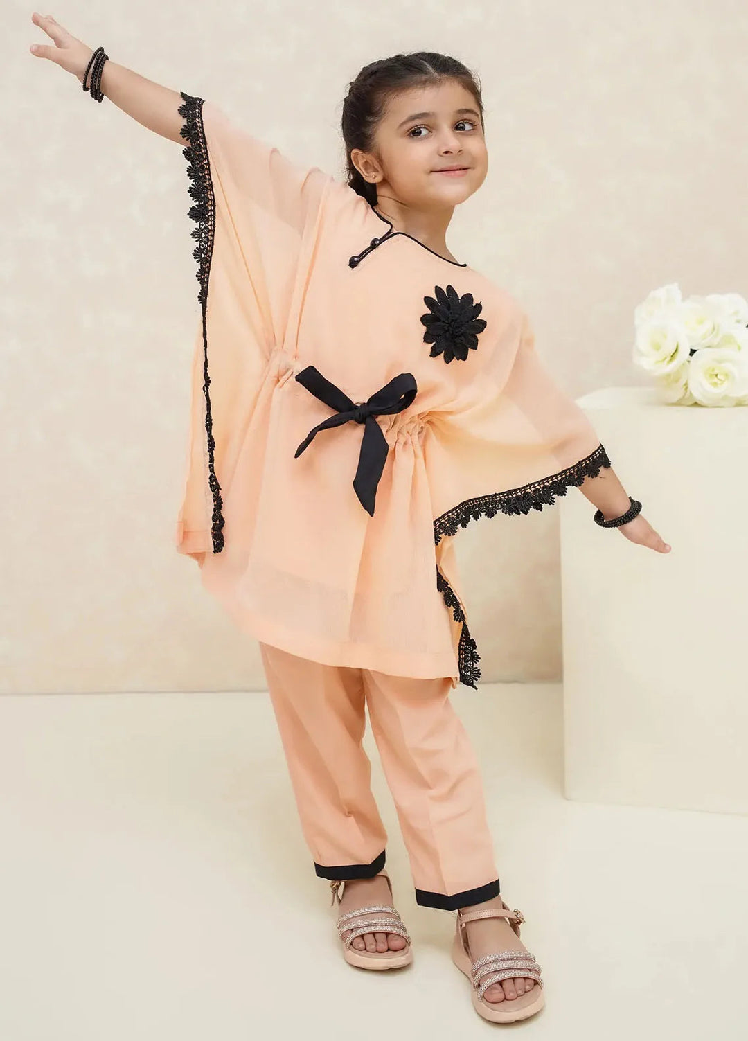 Modest Pret Crinkle 2 Piece Suit Peach Petal