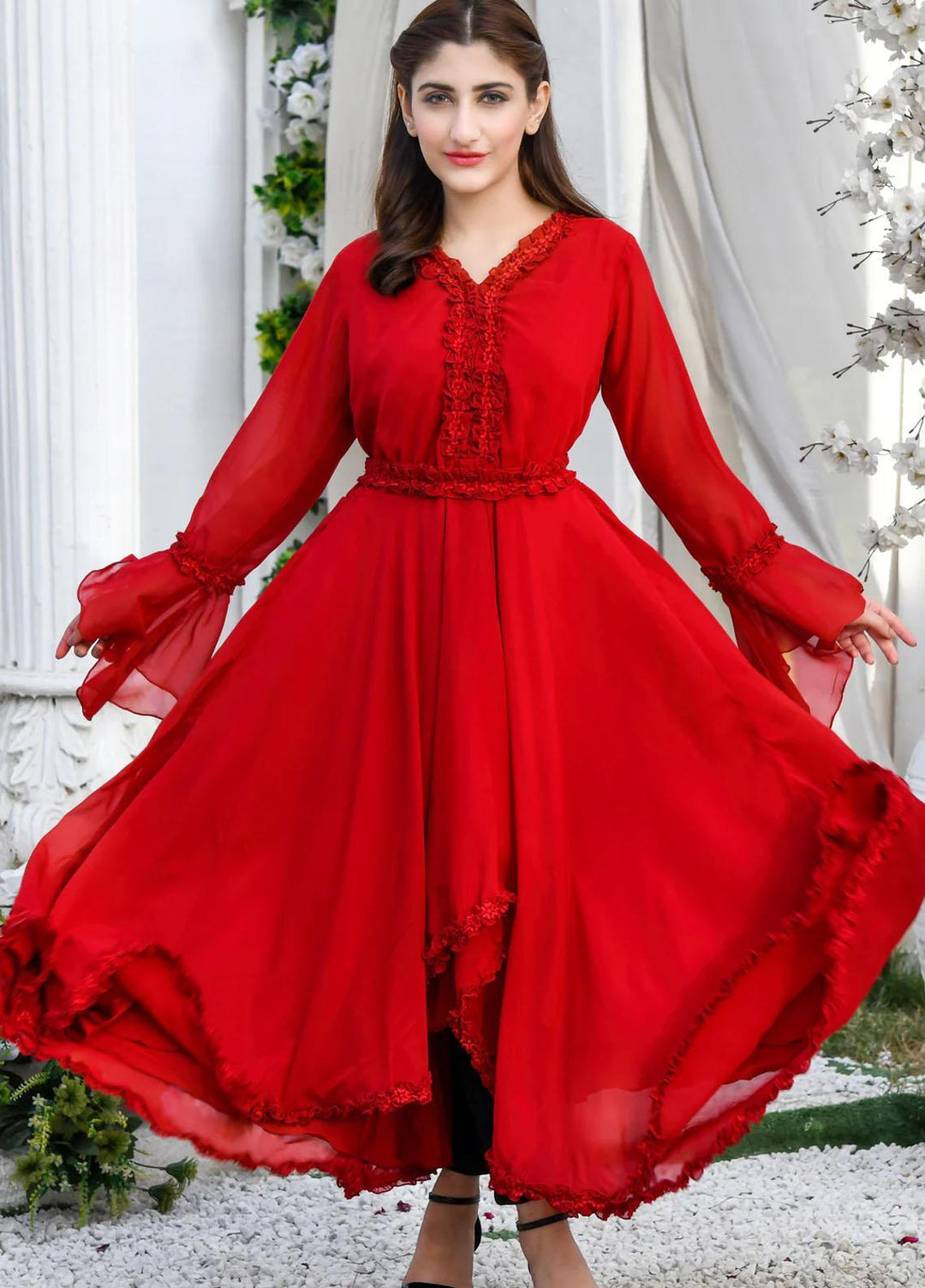Modest Pret  Chiffon Frock W210-Mercy