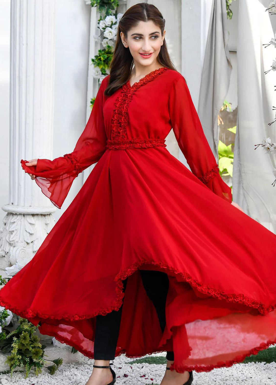 Modest Pret  Chiffon Frock W210-Mercy