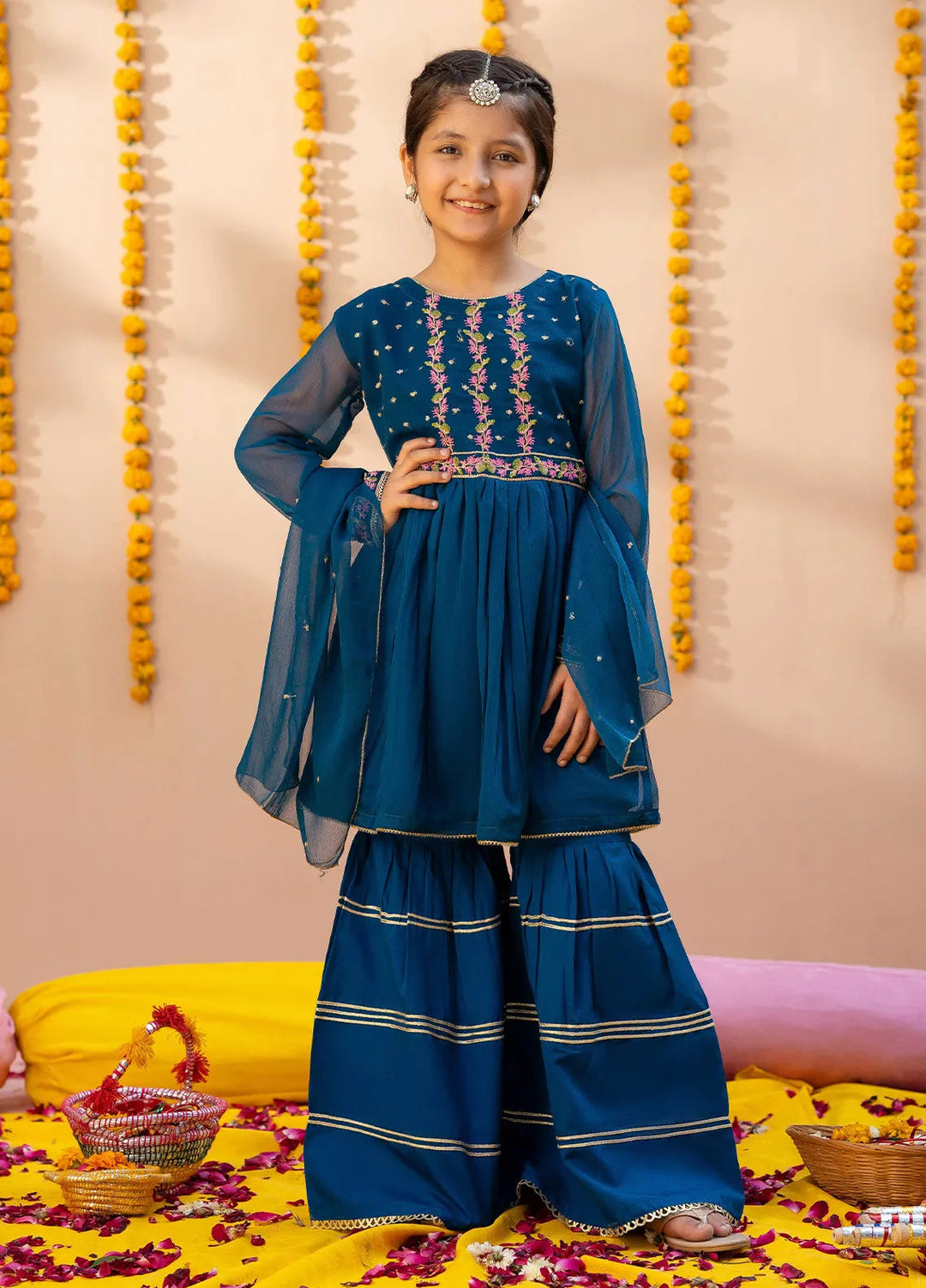 Modest Pret Embroidered Chiffon 3 Piece Suit Aroha