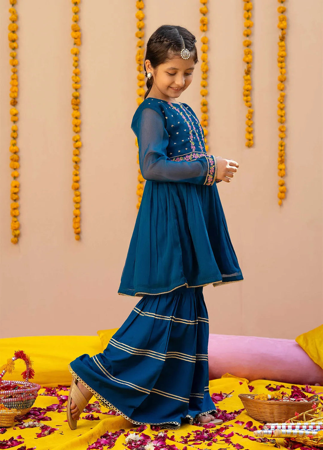 Modest Pret Embroidered Chiffon 3 Piece Suit Aroha