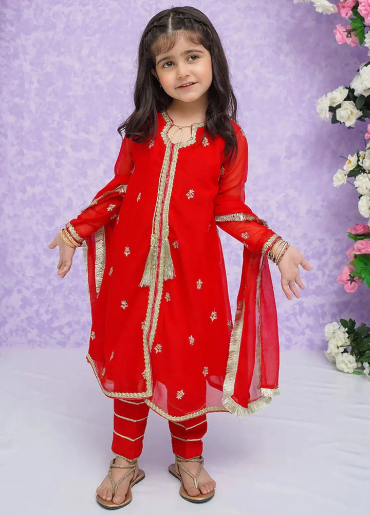Modest Pret Embroidered Chiffon 3 Piece Suit Laila