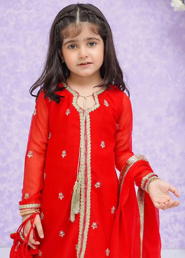 Modest Pret Embroidered Chiffon 3 Piece Suit Laila