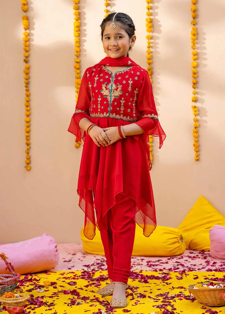Modest Pret Embroidered Chiffon 3 Piece Suit Meenah