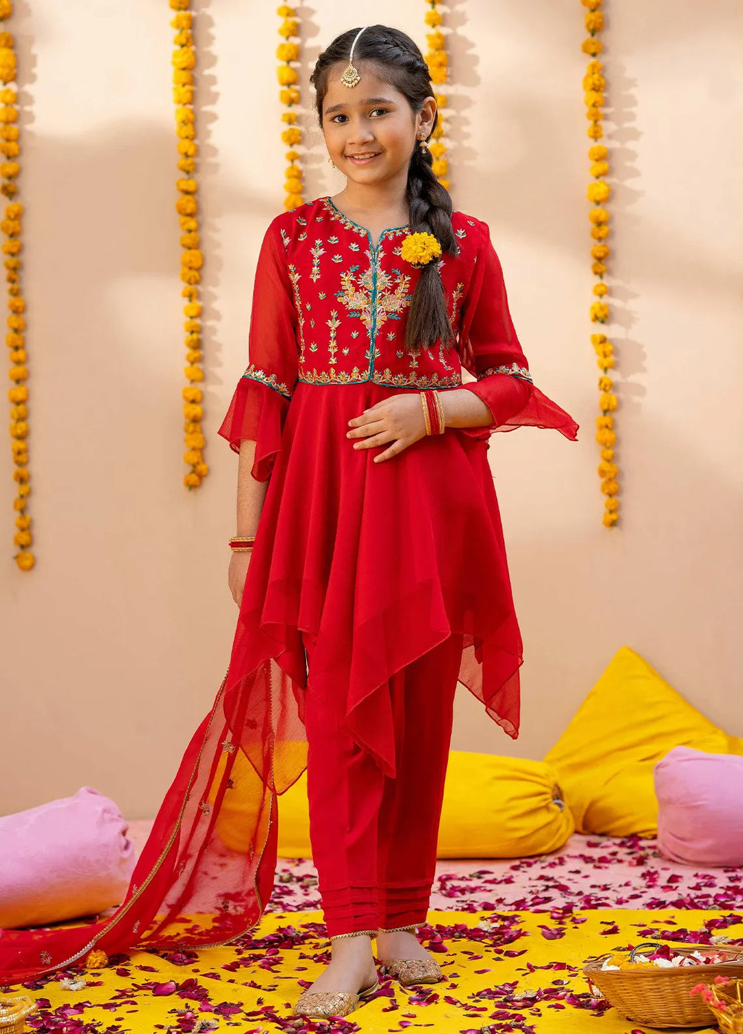 Modest Pret Embroidered Chiffon 3 Piece Suit Meenah