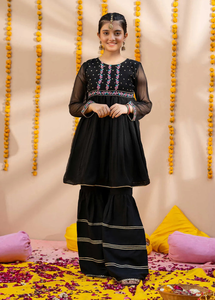 Modest Pret Embroidered Chiffon 3 Piece Suit Meher